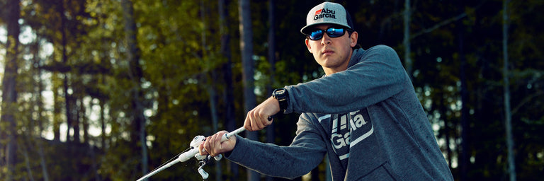 Man fishing wearing Abu Garcia apparel